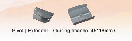 Furring channel pivot extender